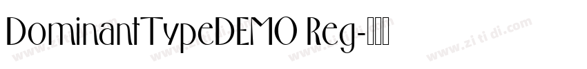 DominantTypeDEMO Reg字体转换
